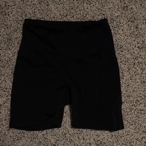 Women's Black High-Waisted Shorts